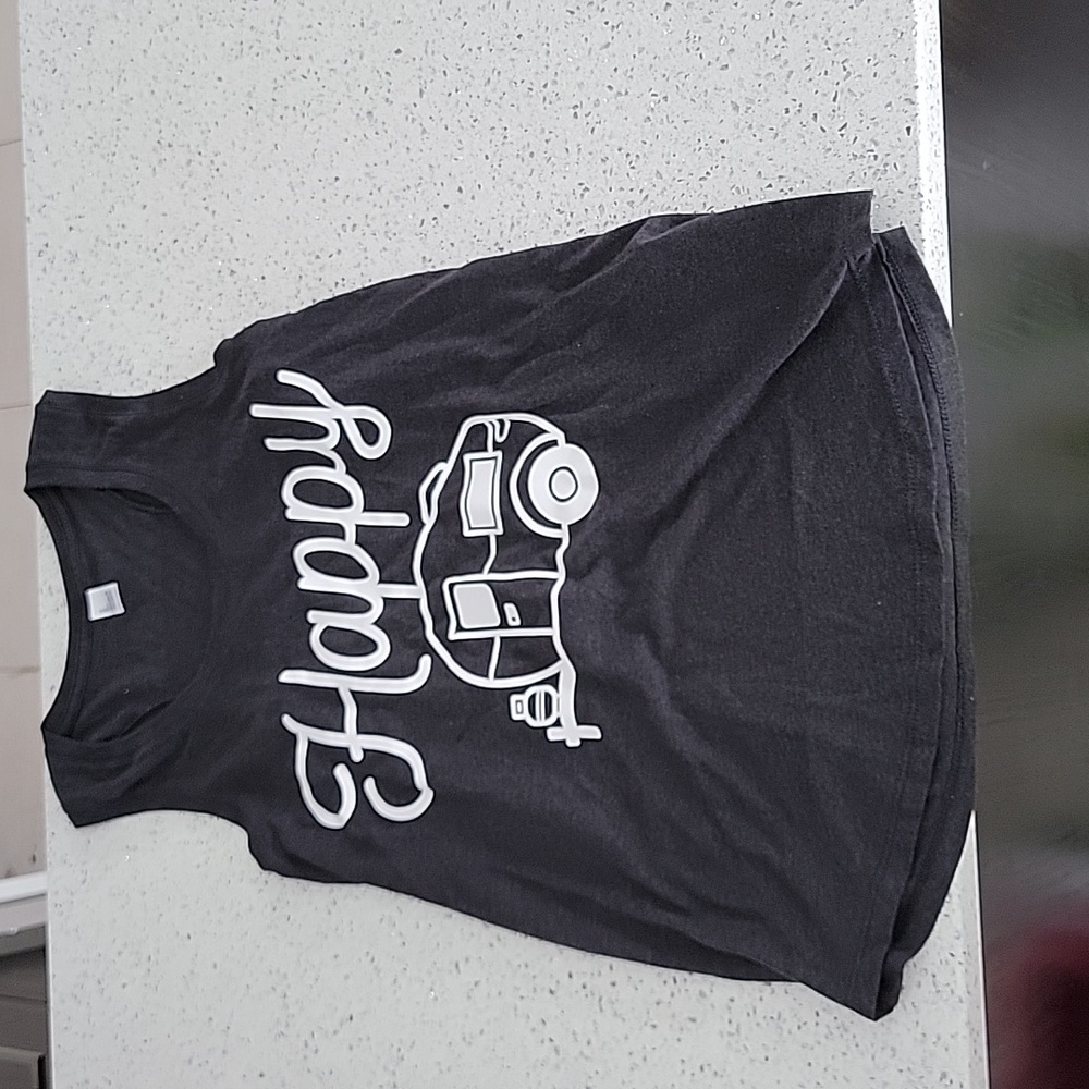 Instant Message Happy Camper tank size L